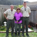 The team after installing an electric border. Half Moon Bay.