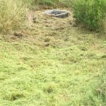 Clearing grass for easier meter access. Monterey.